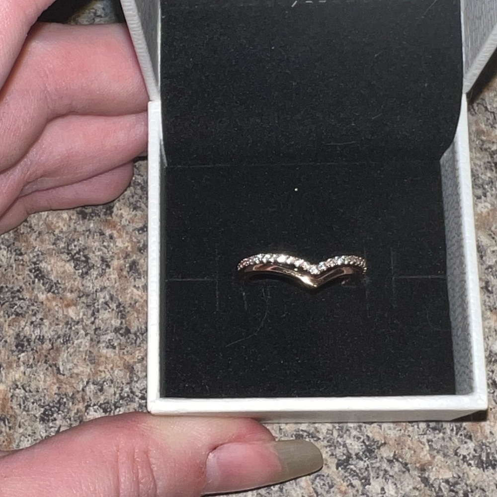 Pandora rose gold rings